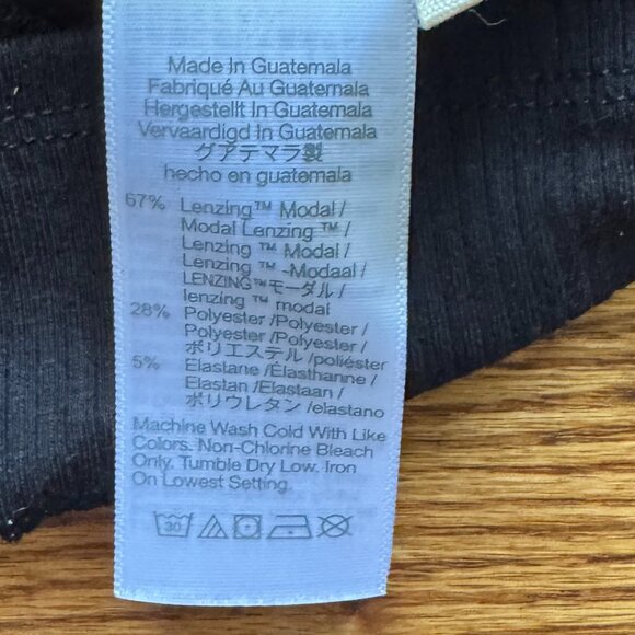 Madewell Drapey Rib Long-Sleeve Mockneck Top, Size Small - Picture 5 of 6